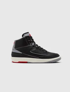 JORDAN BRAND AIR JORDAN 2 RETRO BLACK CEMENT   BLACK