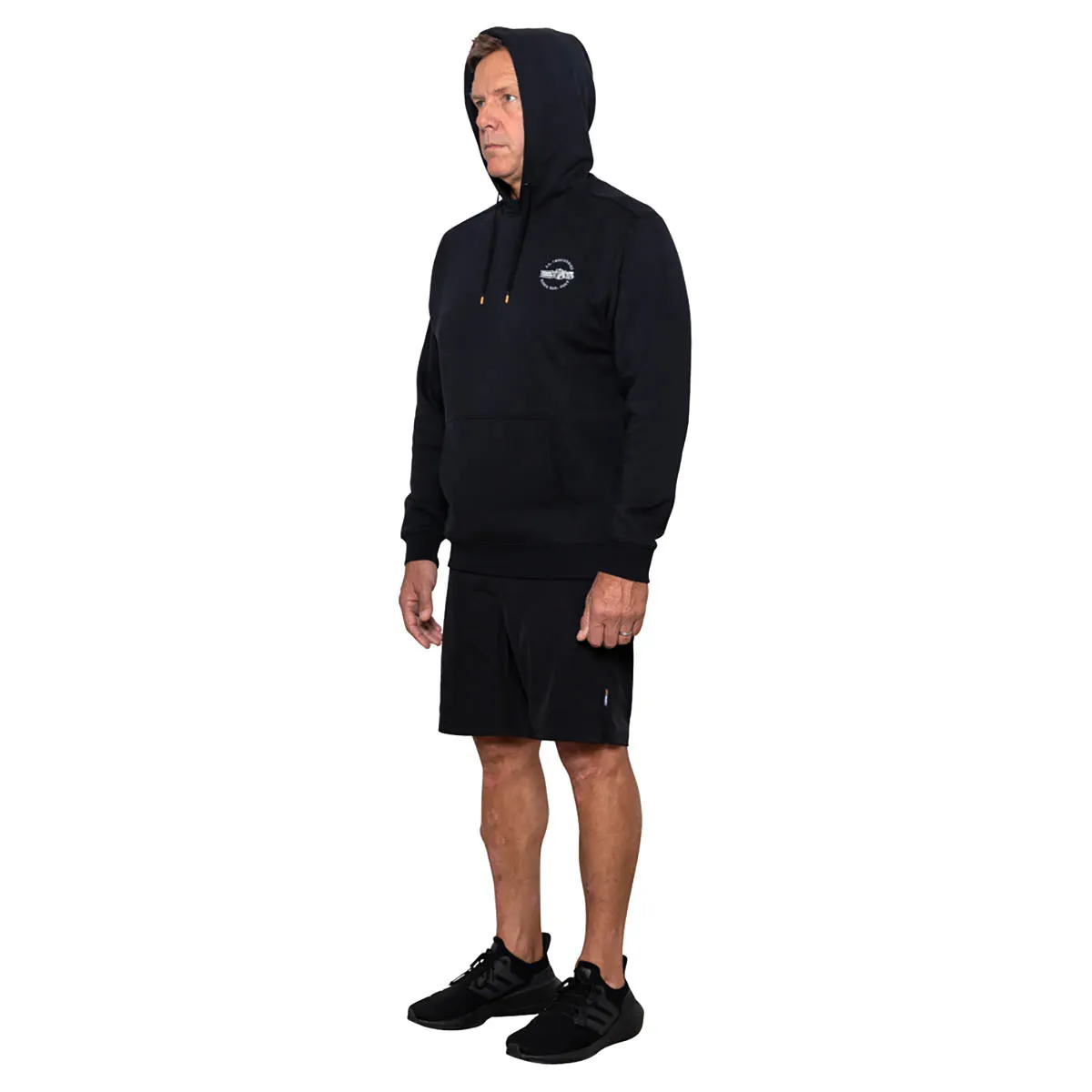 JS Baron Mid Weight Fleece Hoody - Washed Black