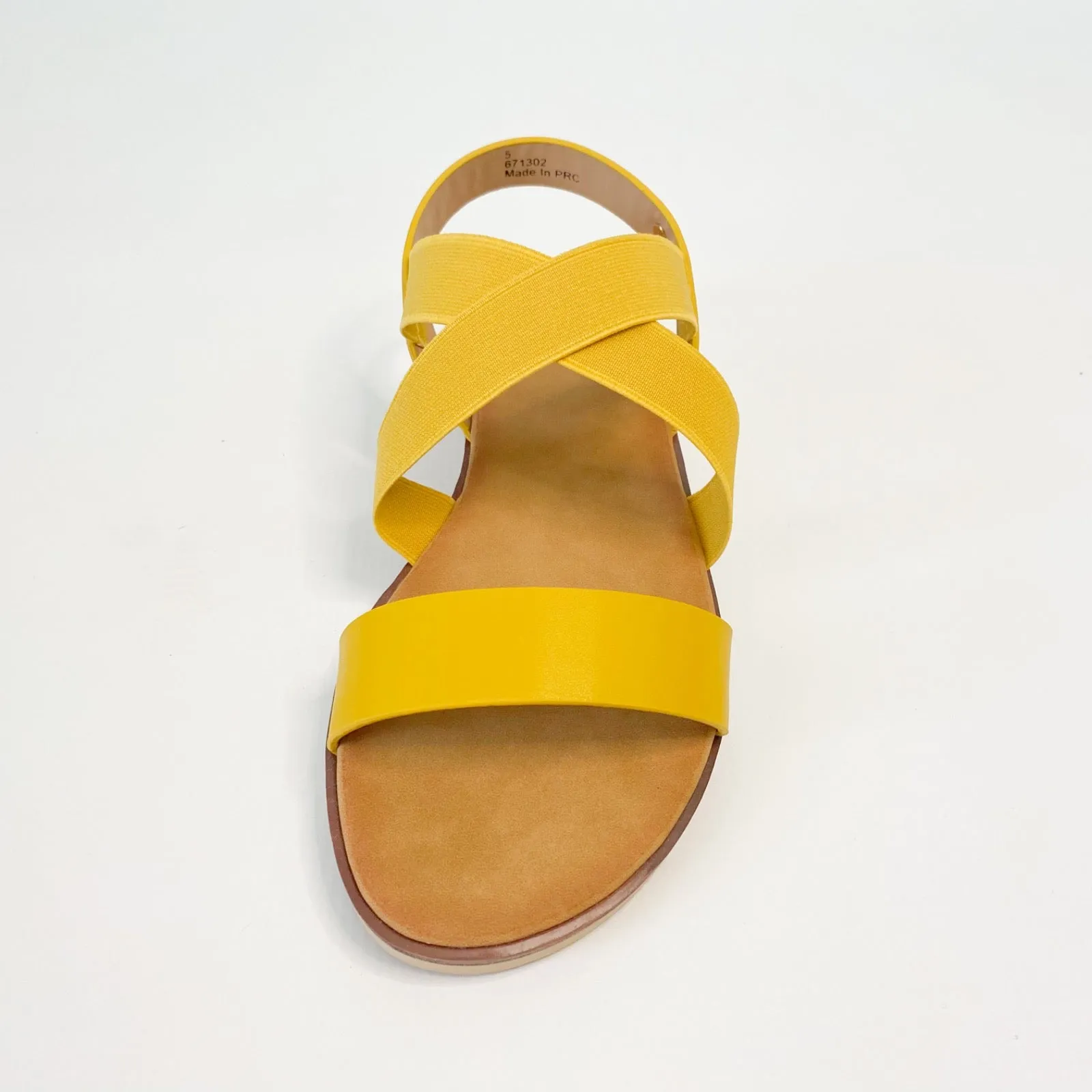 KG mustard elasticated sandal