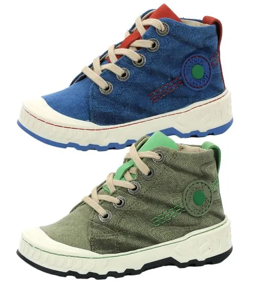 Kickers Kickrup sneakers per bambini eleganti sneakers per il tempo libero con plantare estraibile 894810-30 kaki o blu