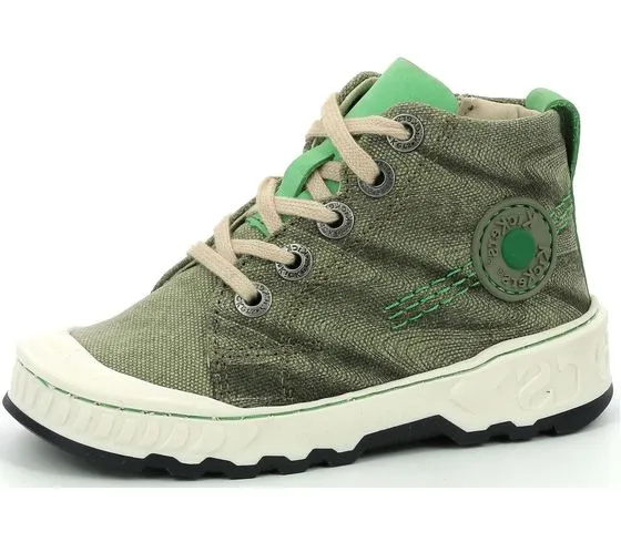 Kickers Kickrup sneakers per bambini eleganti sneakers per il tempo libero con plantare estraibile 894810-30 kaki o blu