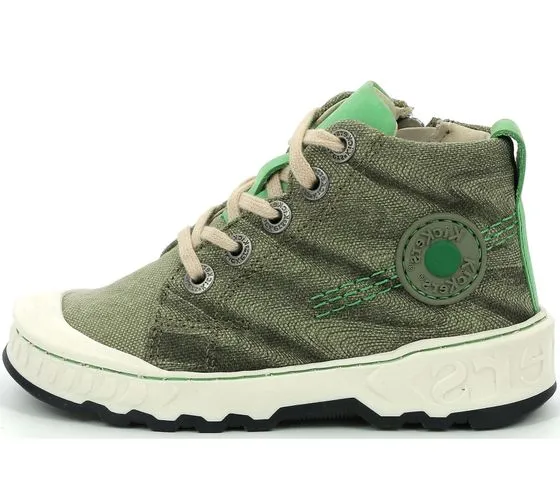 Kickers Kickrup sneakers per bambini eleganti sneakers per il tempo libero con plantare estraibile 894810-30 kaki o blu