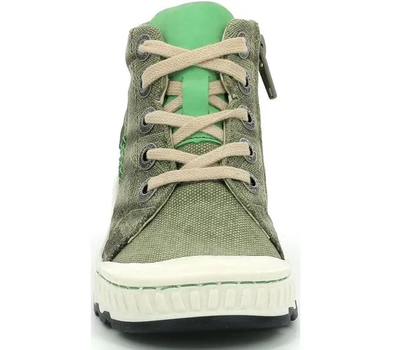 Kickers Kickrup sneakers per bambini eleganti sneakers per il tempo libero con plantare estraibile 894810-30 kaki o blu