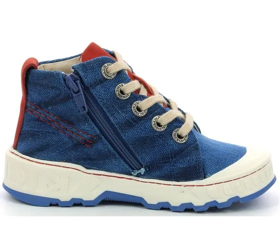 Kickers Kickrup sneakers per bambini eleganti sneakers per il tempo libero con plantare estraibile 894810-30 kaki o blu