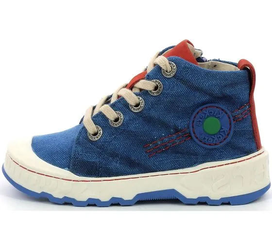 Kickers Kickrup sneakers per bambini eleganti sneakers per il tempo libero con plantare estraibile 894810-30 kaki o blu