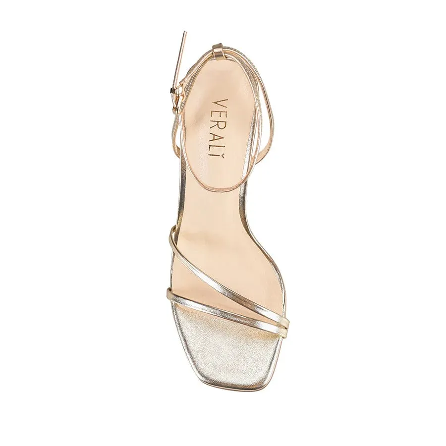 Kimmy Slim Strappy Heels- Champagne