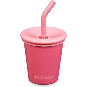 Klean Kanteen Kid 10 oz Cup With Kid Straw Lid, Rouge Red