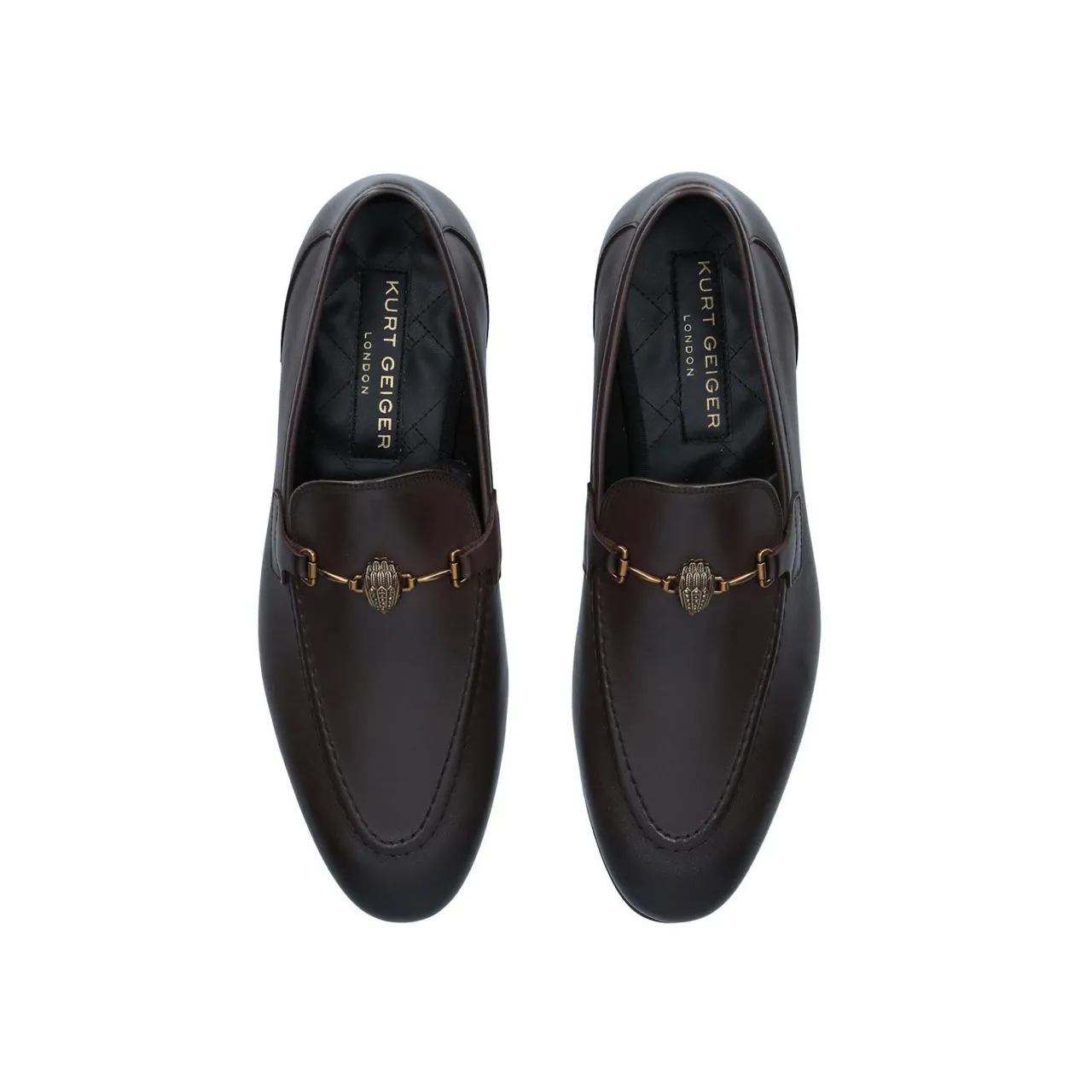 KURT GEIGER LONDON Ali Leather Loafers - Brown