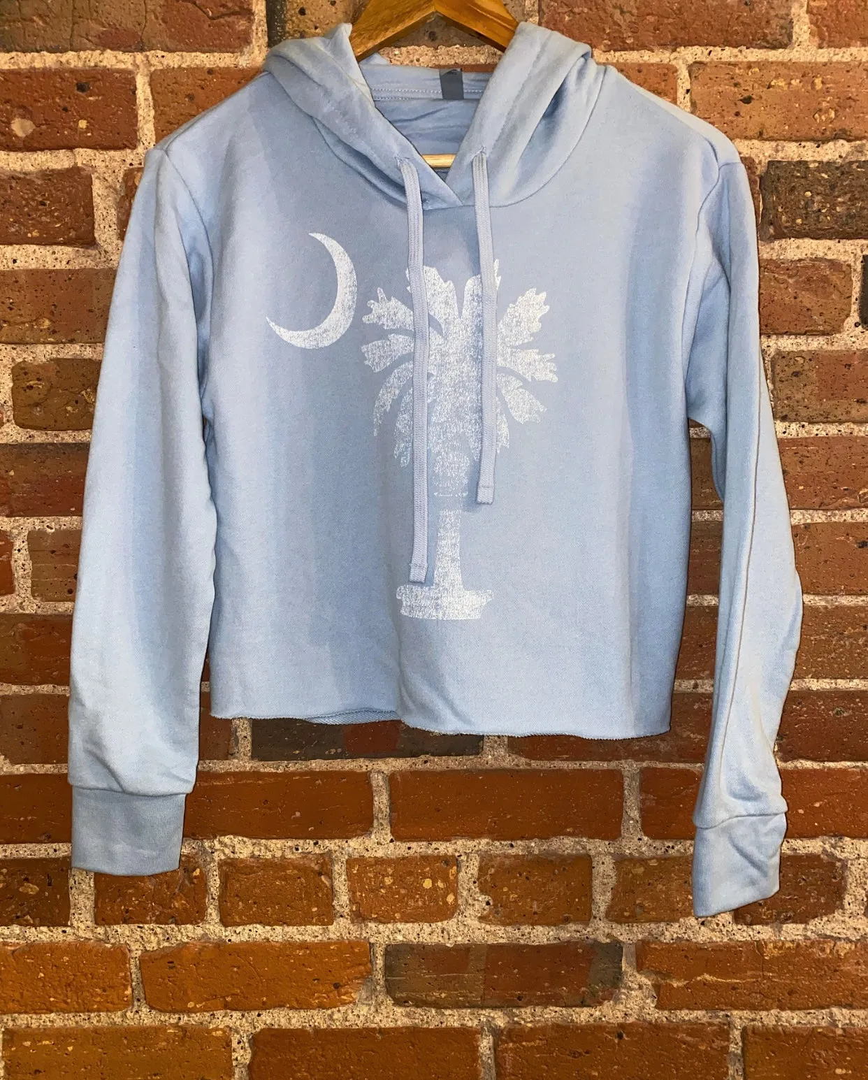 Ladies Cropped Palmetto Tree Hoody