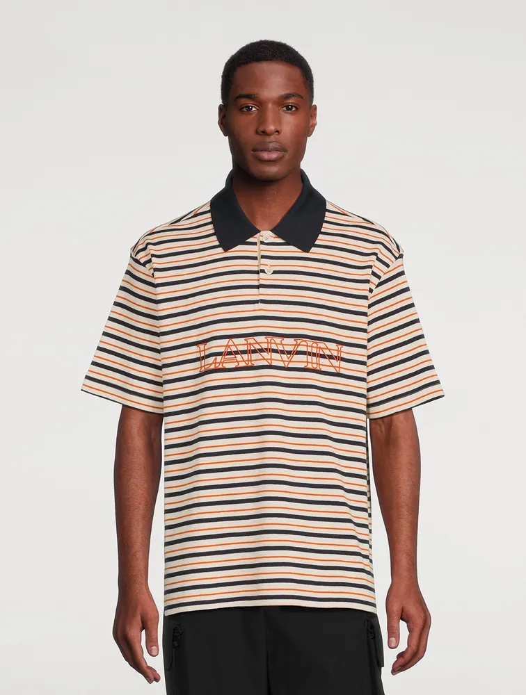 LANVIN Polo Shirt With Logo Embroidery