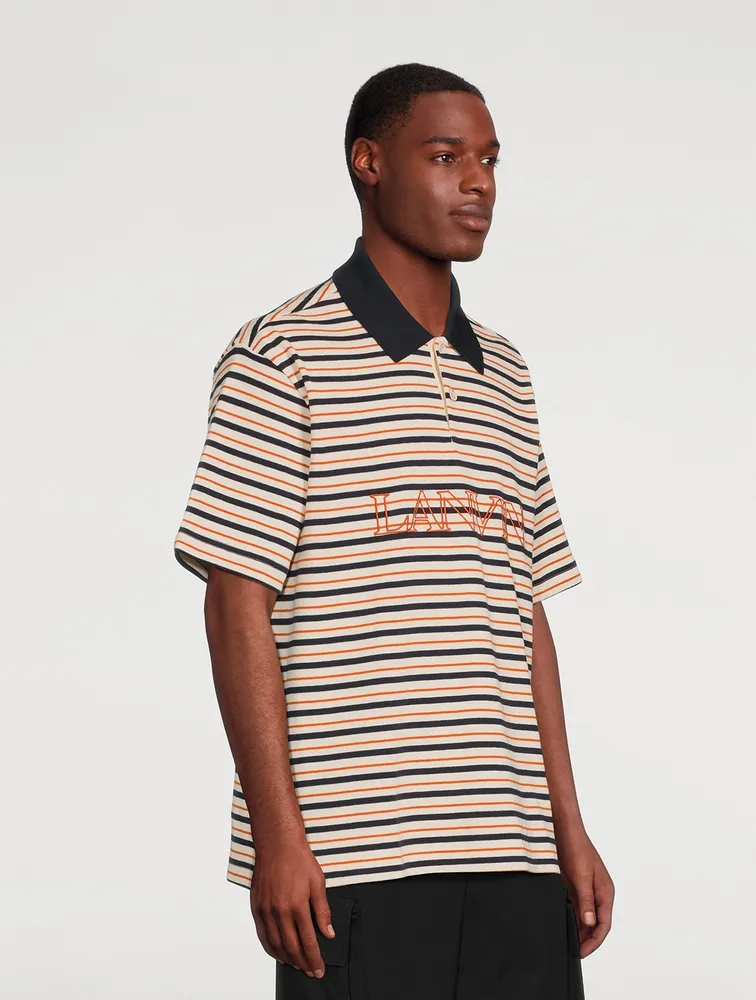 LANVIN Polo Shirt With Logo Embroidery