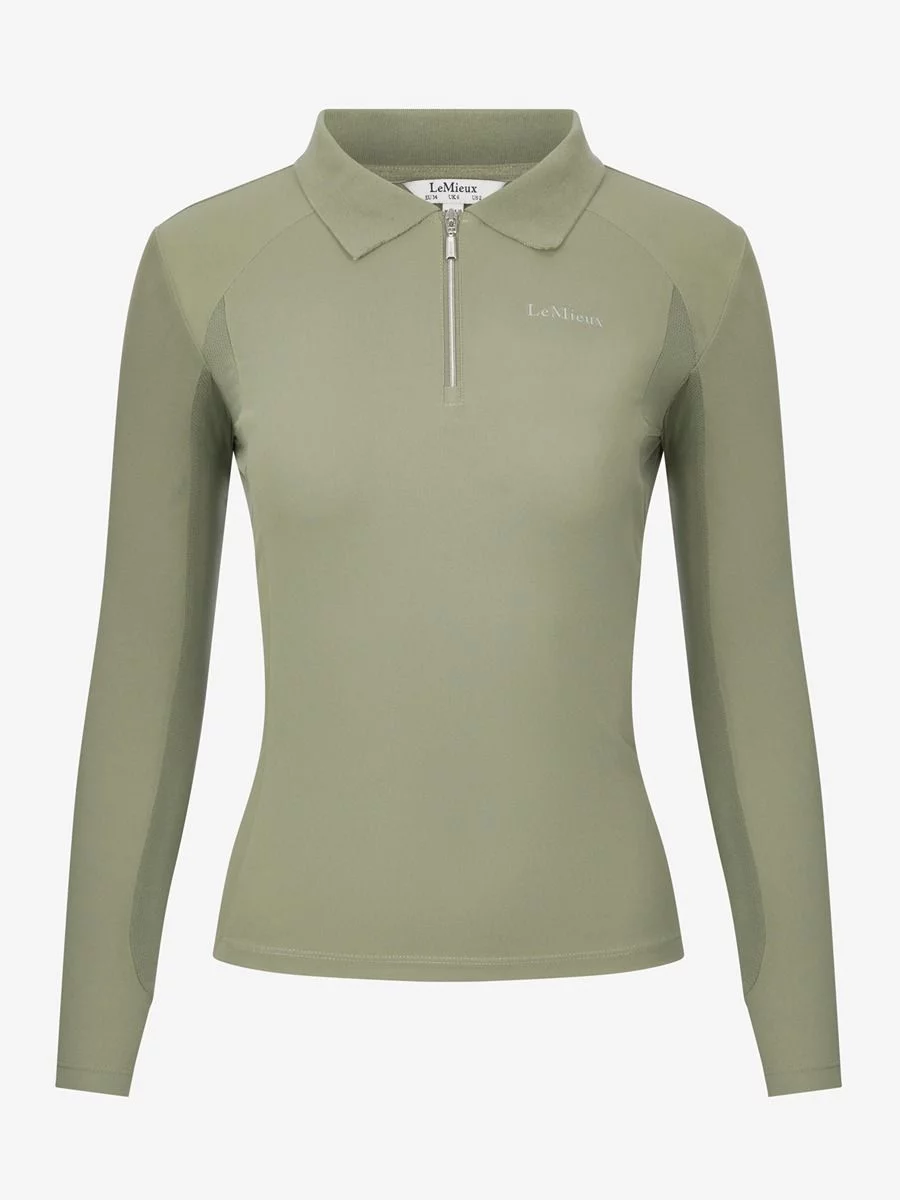 LeMieux Long Sleeve Sport Polo Shirt