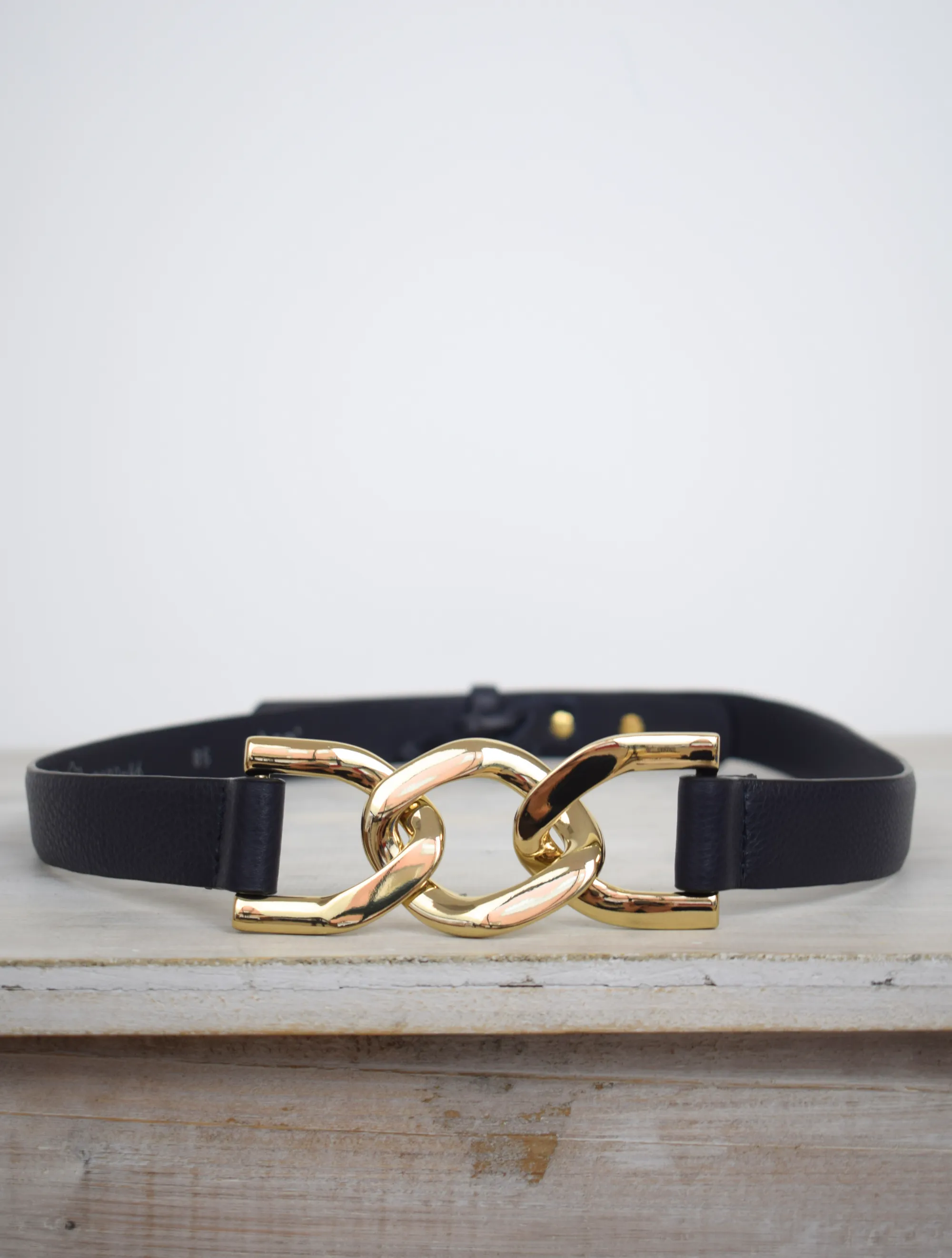 Lola Link Belt Black/Gold