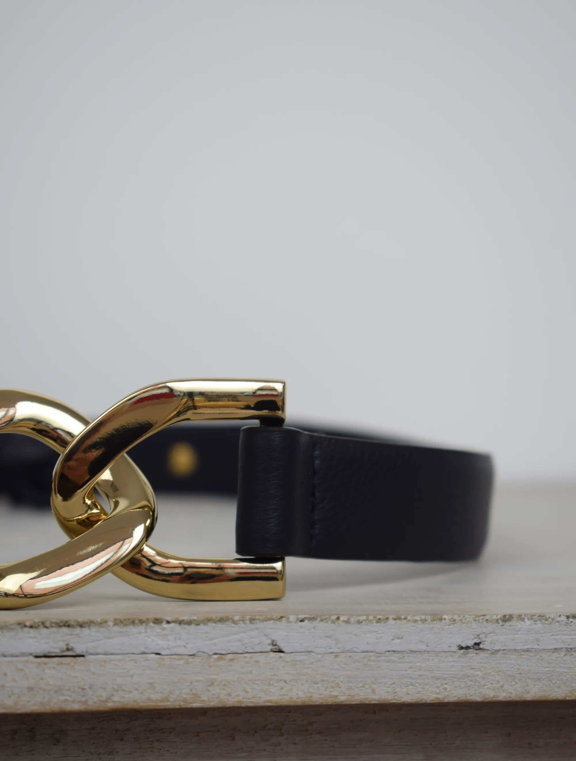 Lola Link Belt Black/Gold