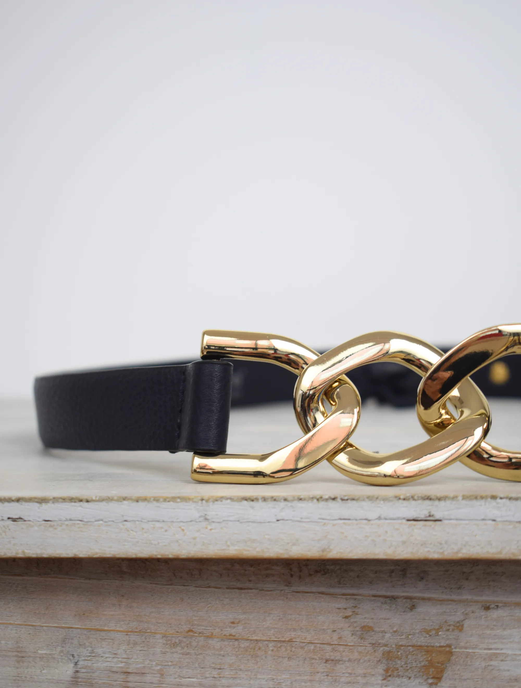 Lola Link Belt Black/Gold