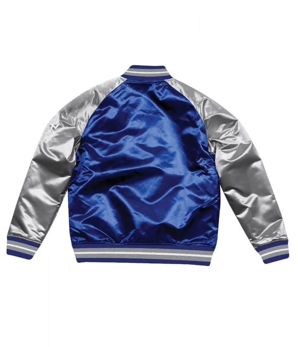 Los Angeles Dodger LA Dallas Blue and Grey Satin Jacket