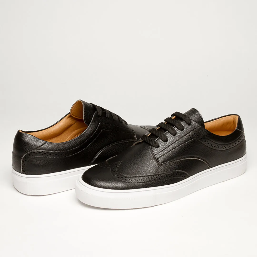 LUXURY BLACK VEGAN  KRYPTON SNEAKERS