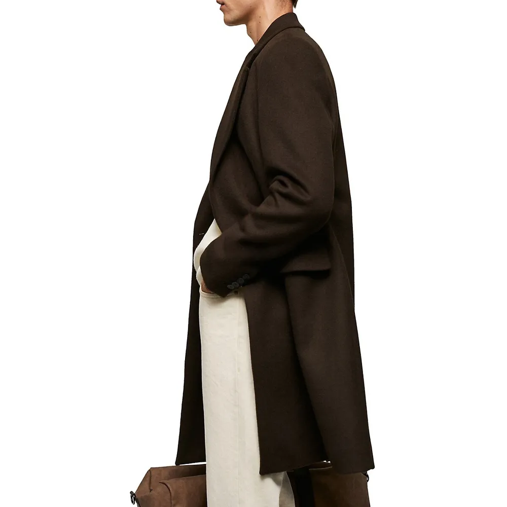 Mango Barley Recycled Wool-Blend Coat