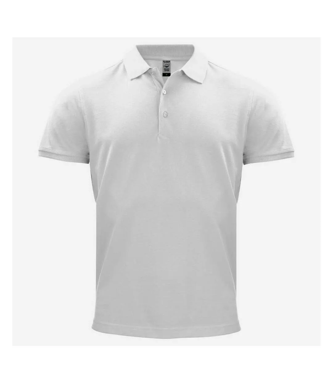 Mens classic polo shirt white Clique