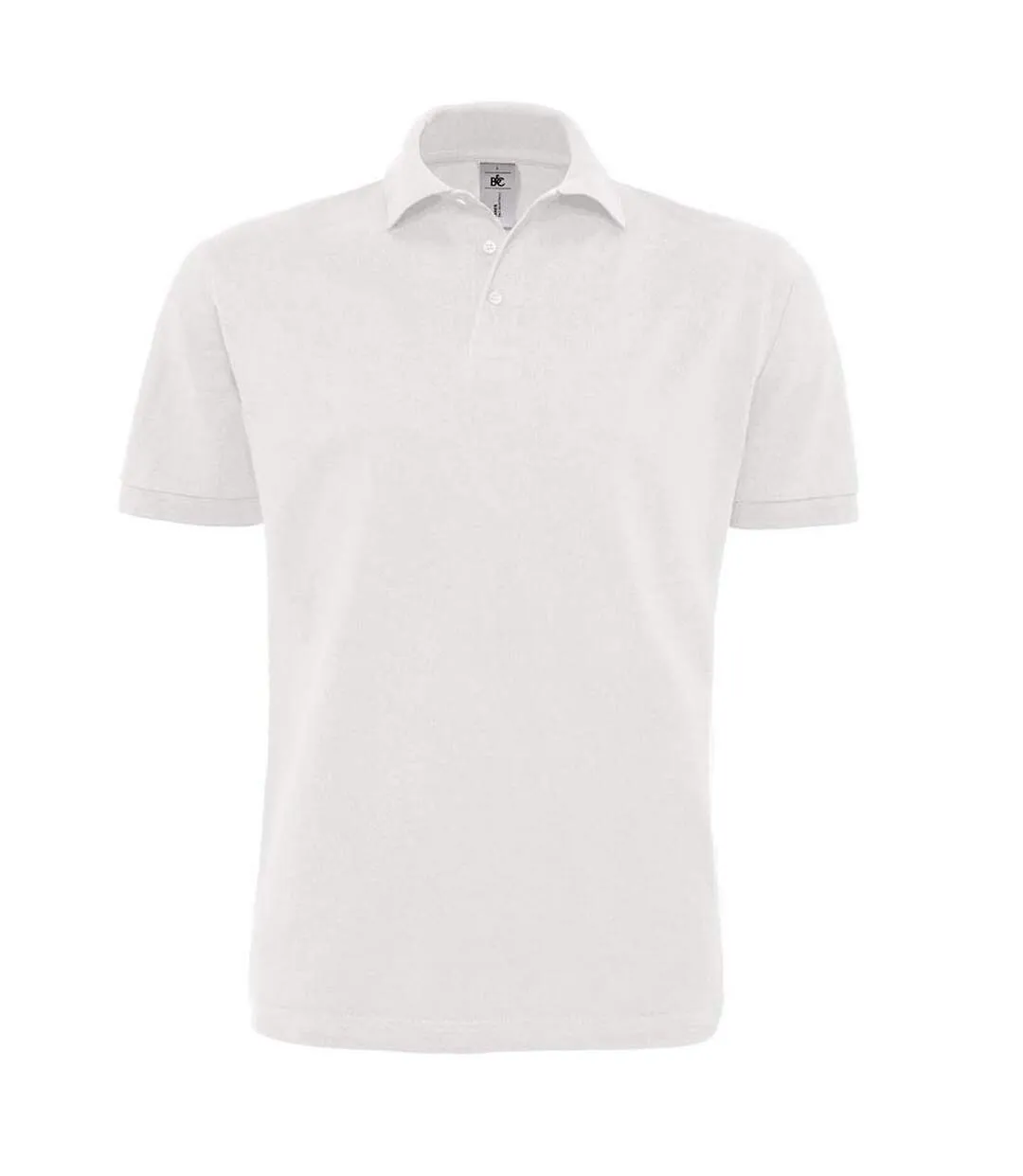 Mens heavymill polo shirt white B&C