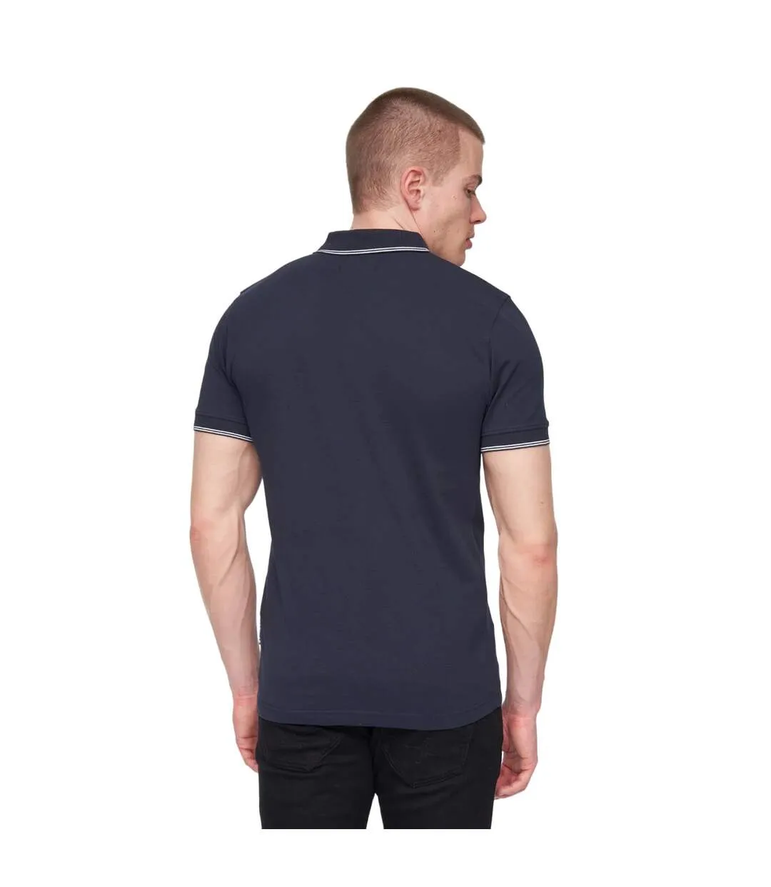 Mens kilhen polo shirt navy Henleys