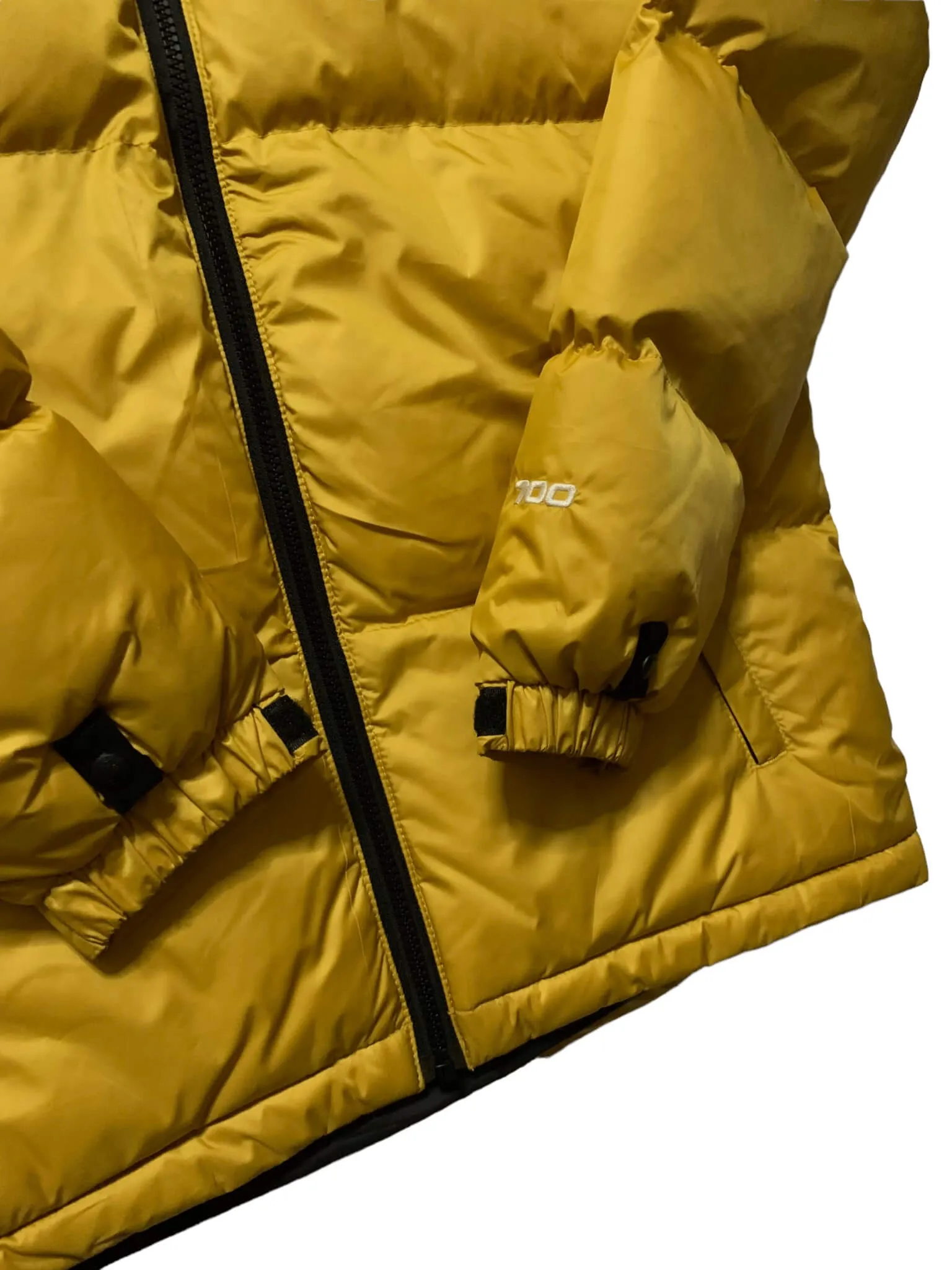 Mens North Face Retro 1996 Nuptse Jacket in Yellow - Vint ISK