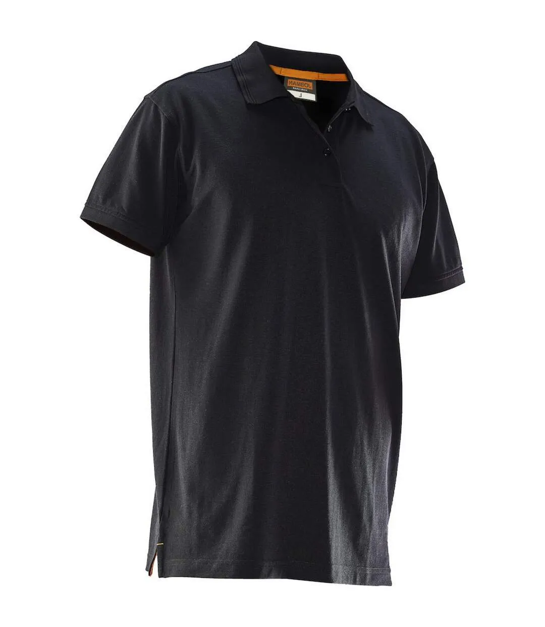 Mens plain polo shirt black Jobman