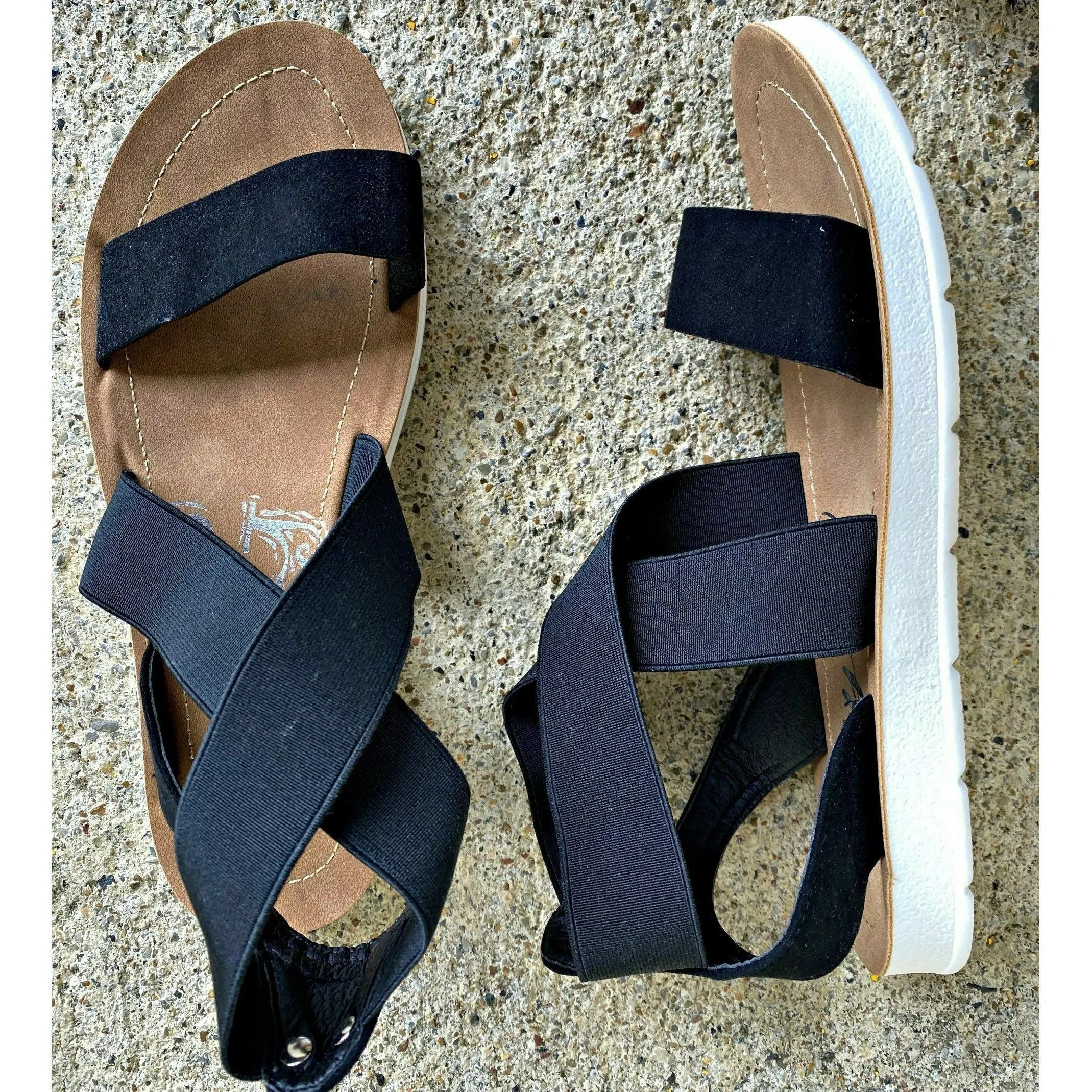 Misty Black Sandal