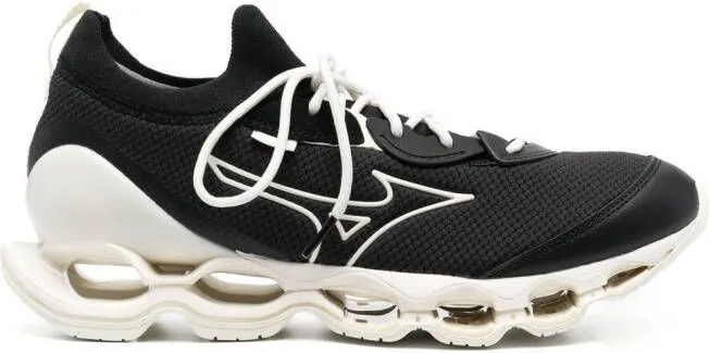 Mizuno side logo-detail low-top sneakers Black