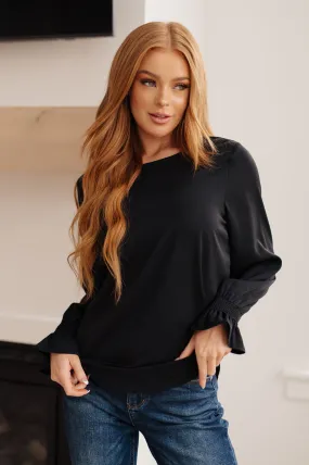 Moments Smocked Sleeve Blouse