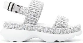 Moncler Belay woven open-toe sandals Grey