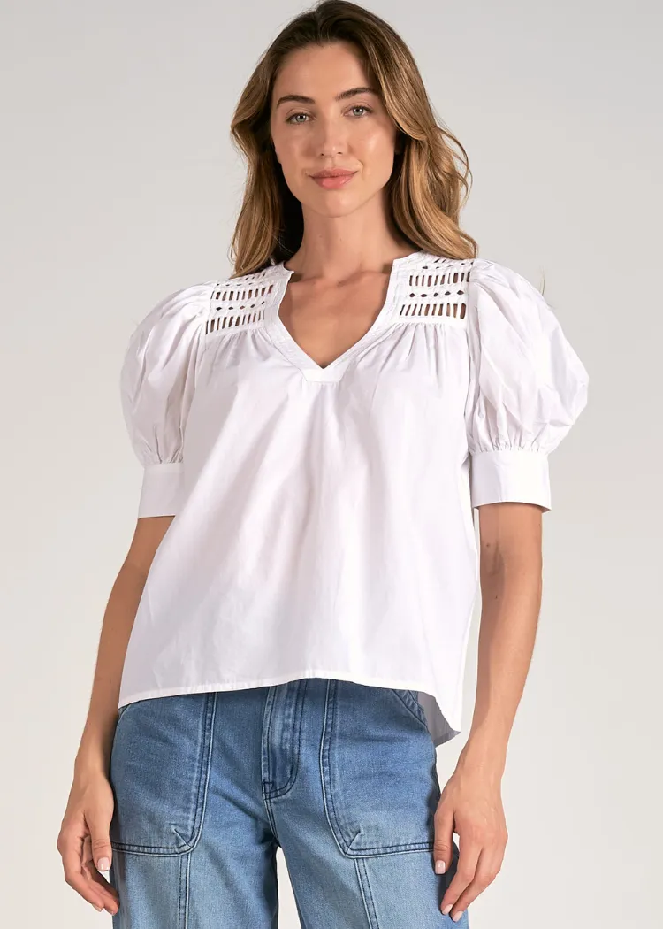 Montauk Blouse-White