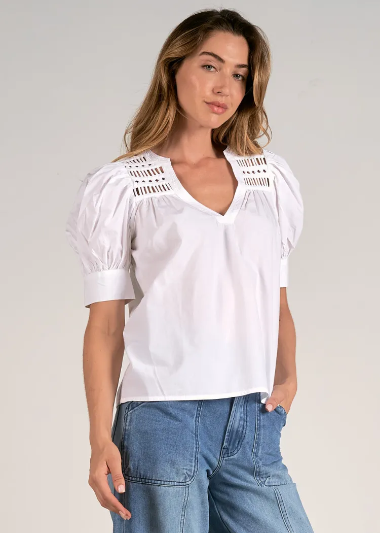 Montauk Blouse-White