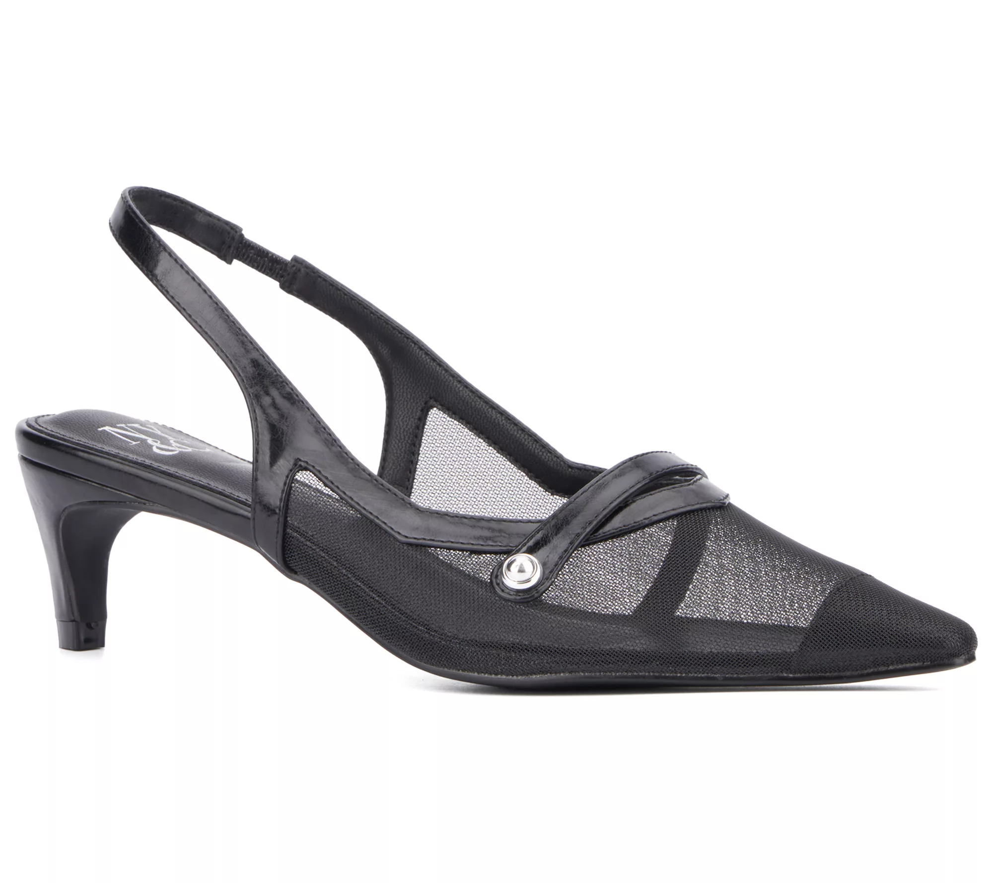 New York & Company Women's Kristie Slingback Mesh Heels