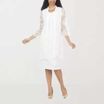 new!Giovanna Signature Womens Plus Embellished Jacket Dress