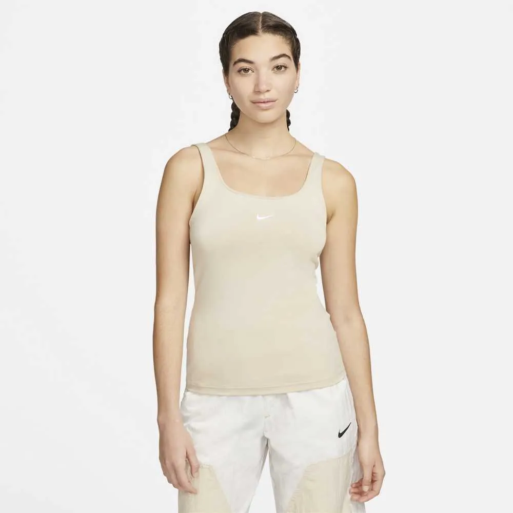 Nike Women's Fitted Tank Cream