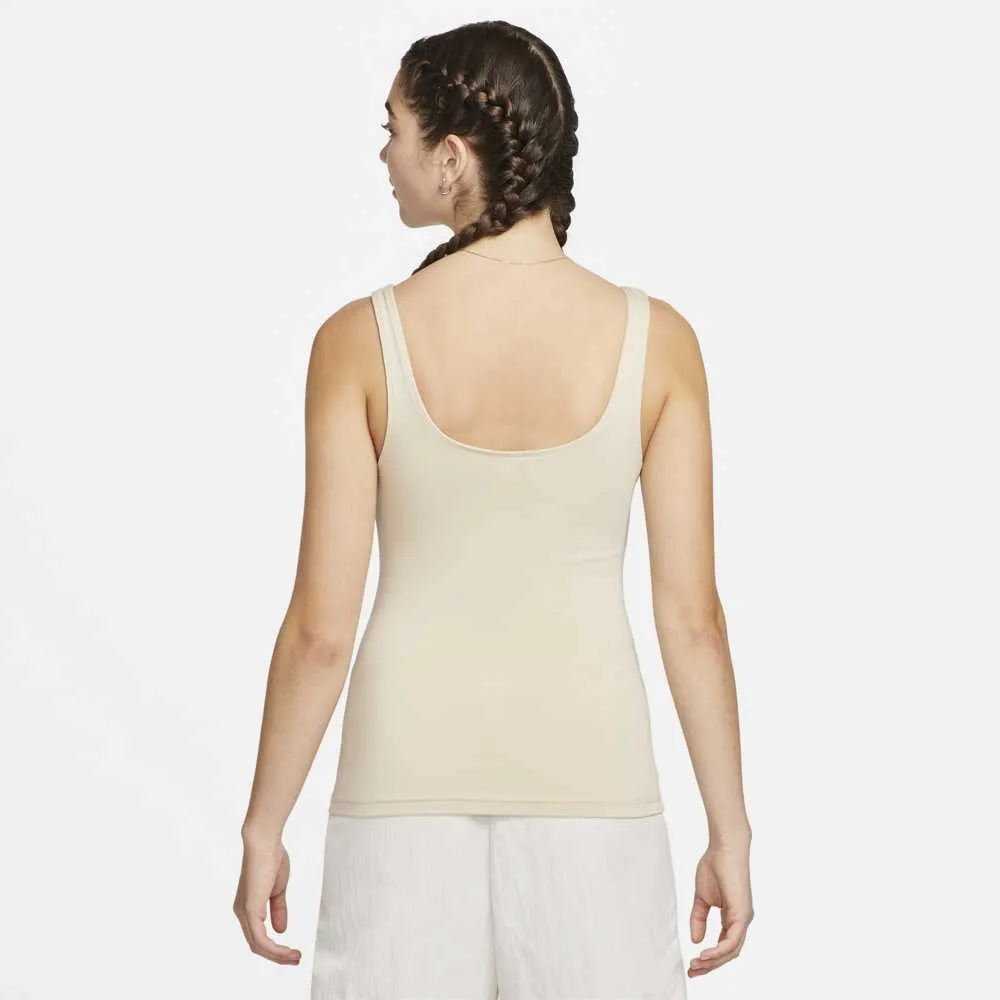 Nike Women's Fitted Tank Cream