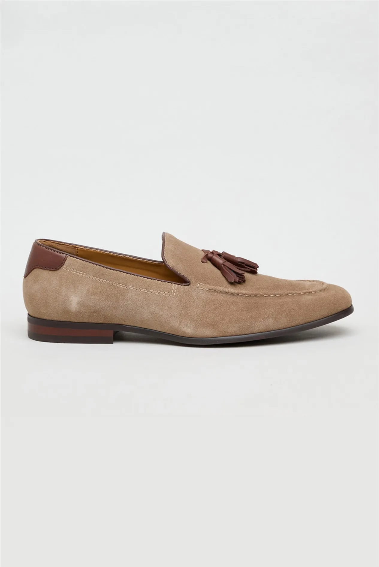 Niky Stone Suede Tassel Loafer