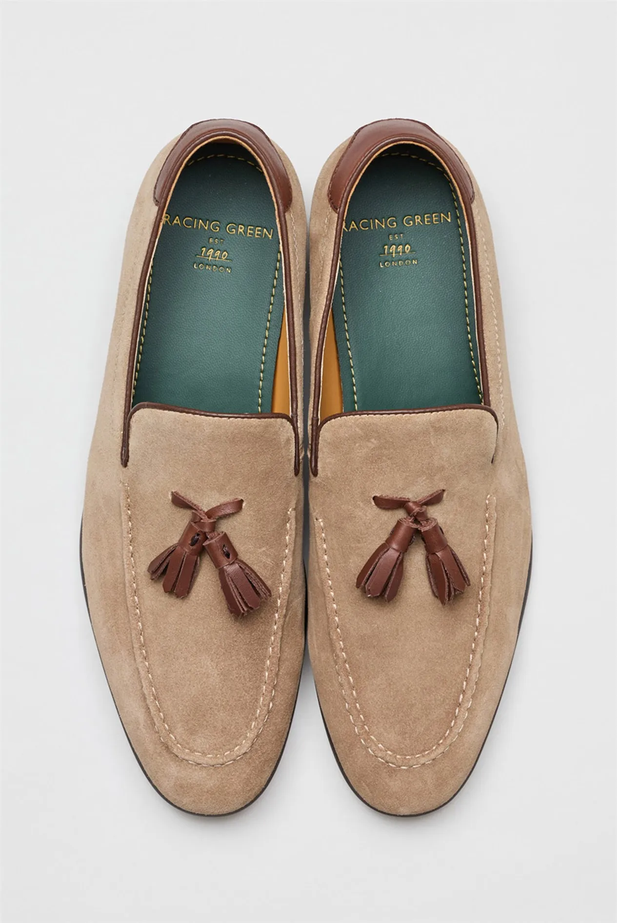 Niky Stone Suede Tassel Loafer