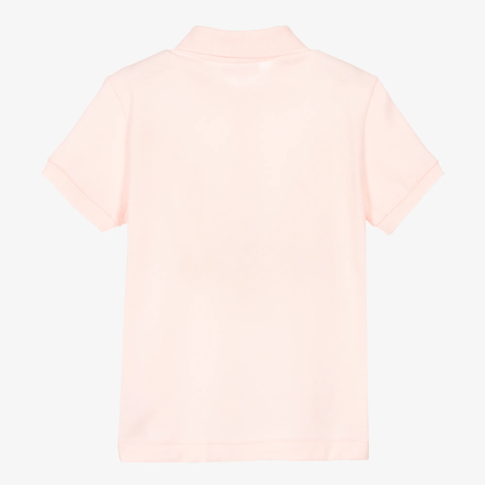 Pale Pink Cotton Crocodile Polo Shirt