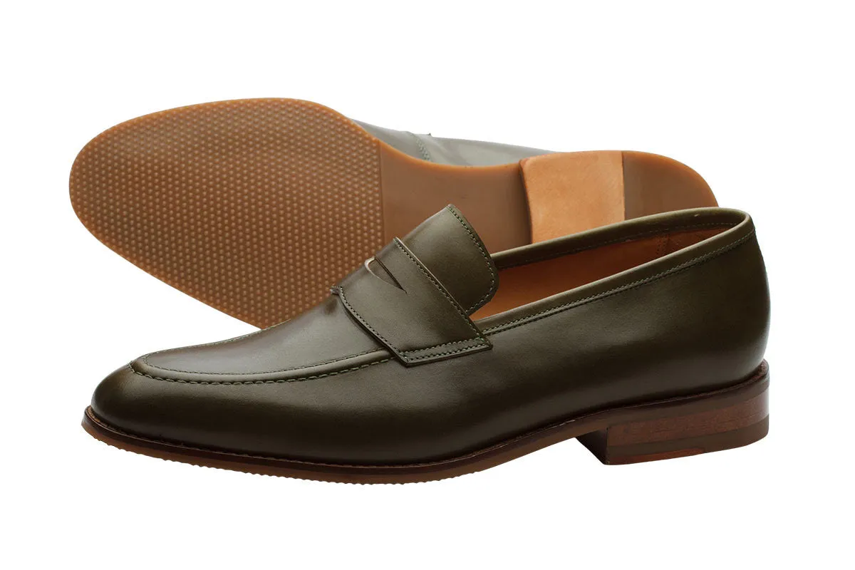 Penny Loafer- Olive Green