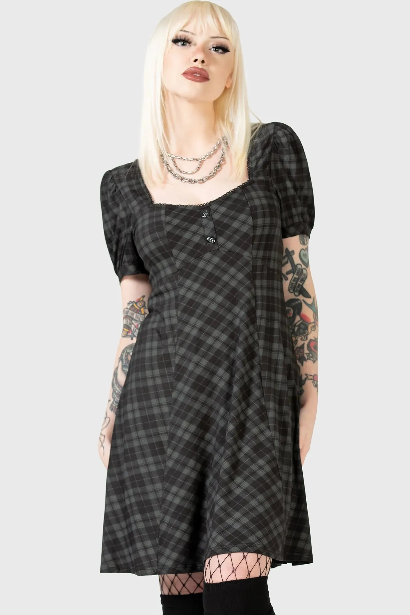 Perdita Plaid Dress