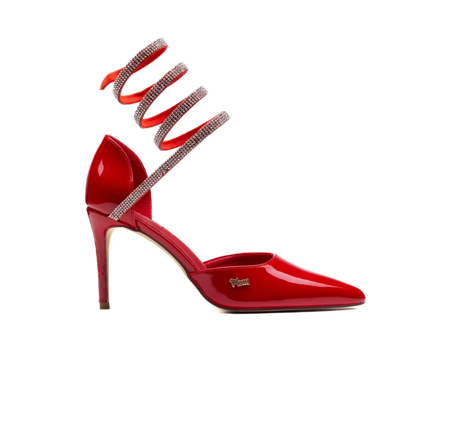 Plum Pl081342 Ladies Maria Heels Red