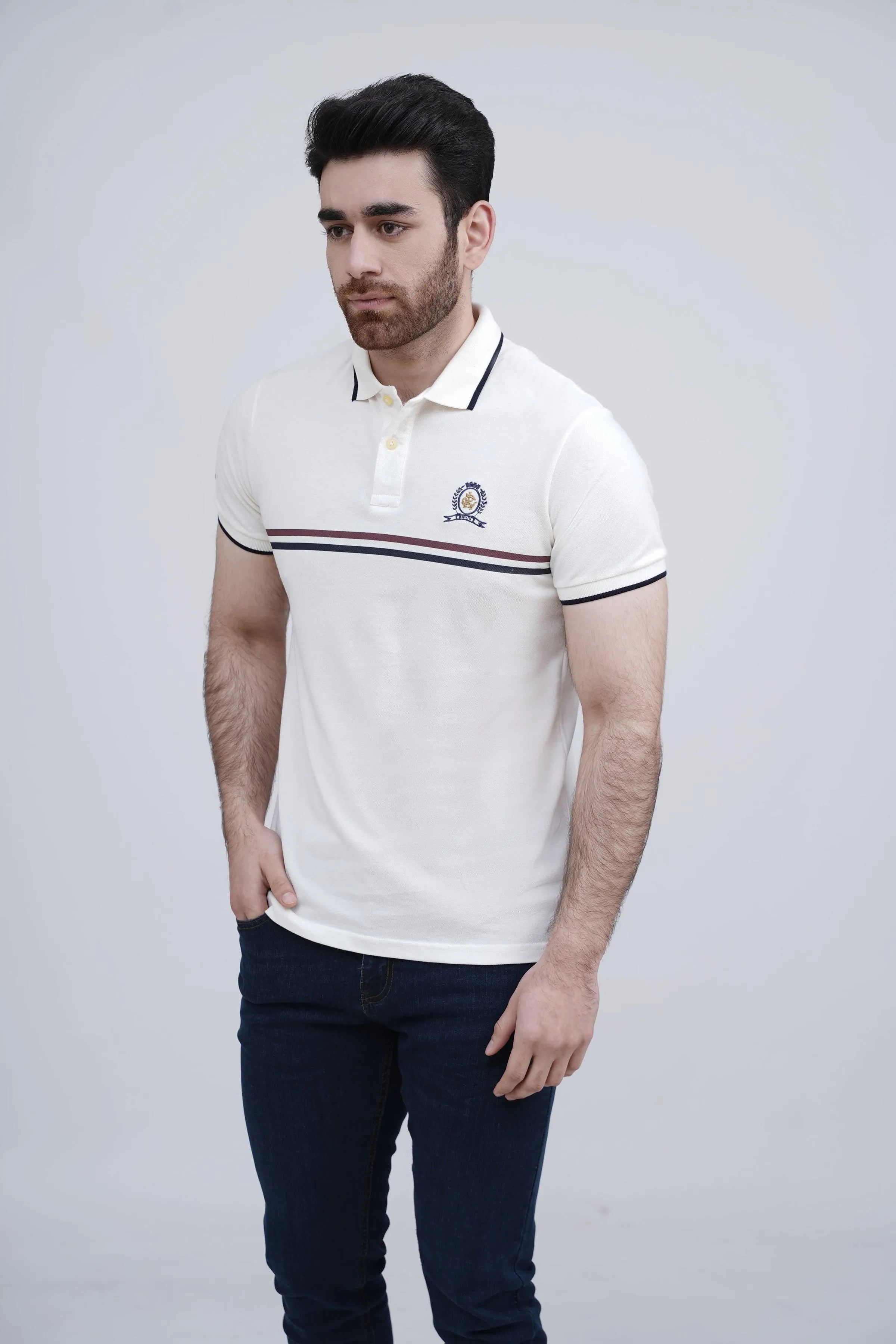 POLO SHIRT OFF WHITE