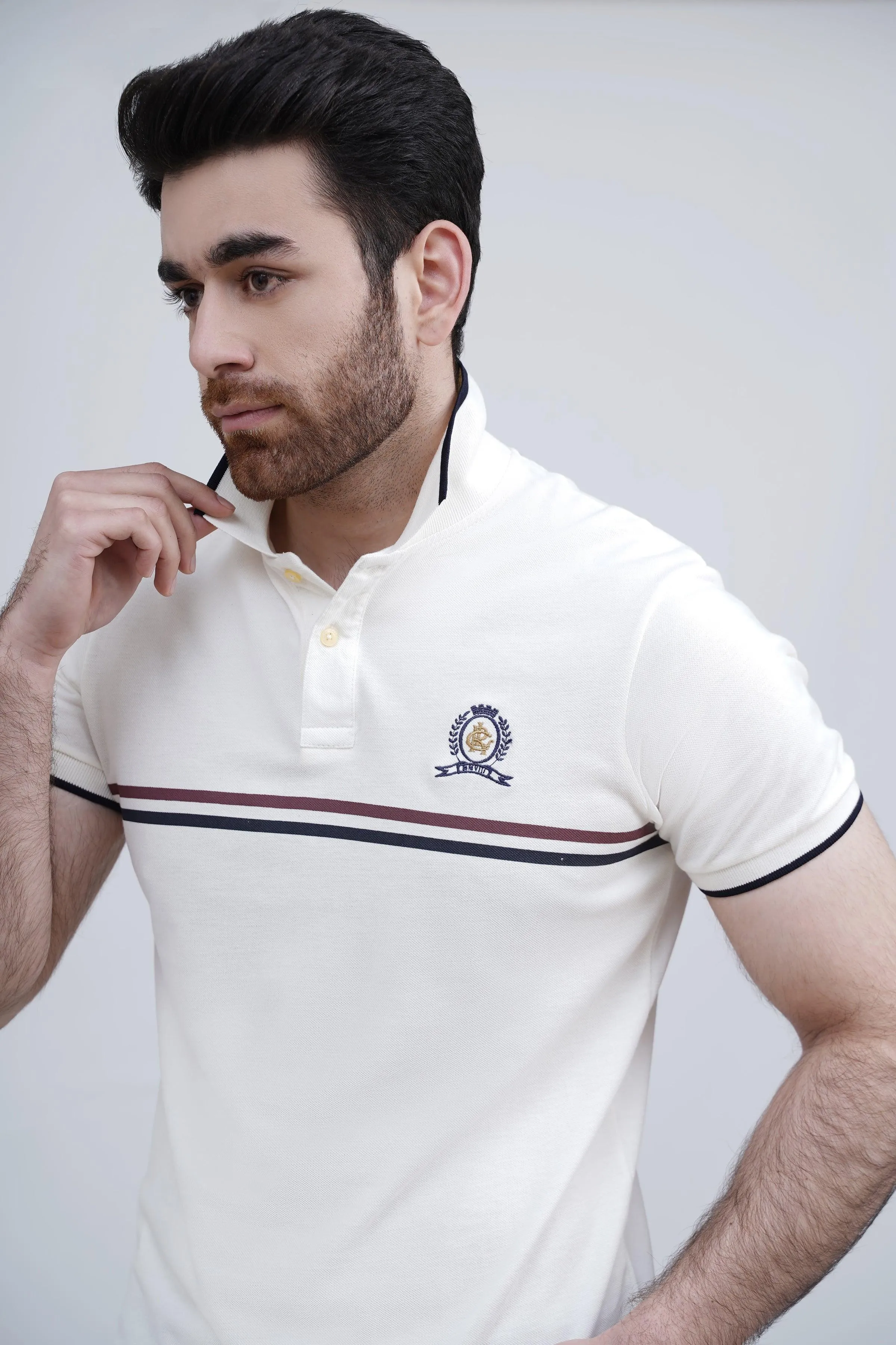 POLO SHIRT OFF WHITE