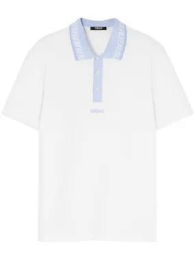 POLO SHIRT WITH GREEK MOTIF