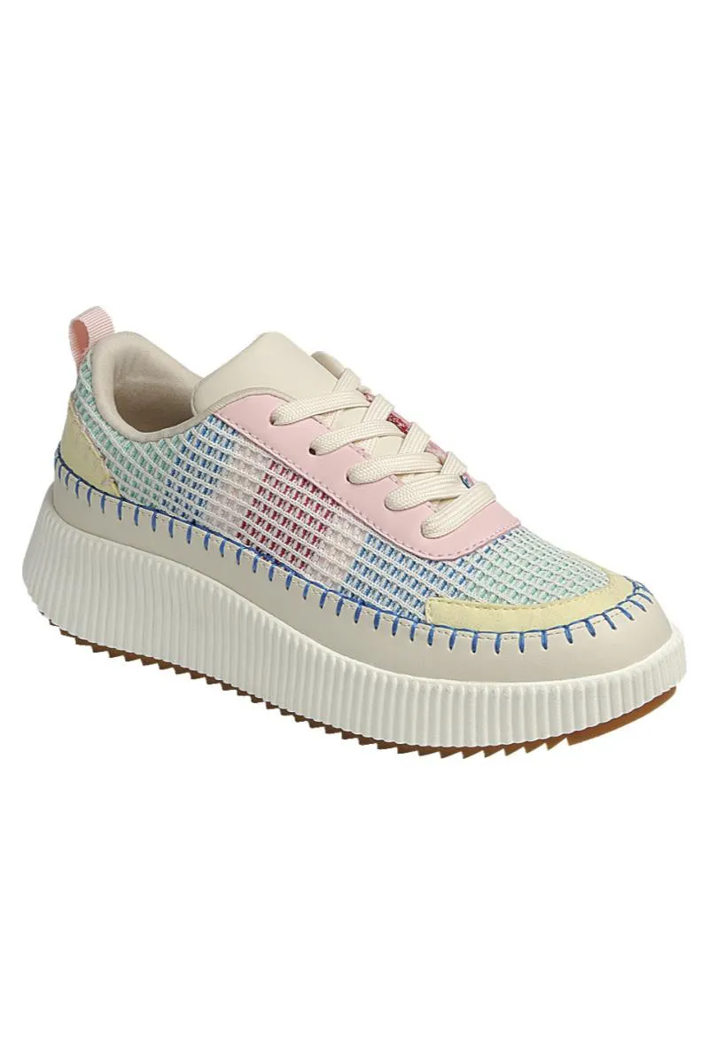 Rainbow Pastel Colored Sneakers