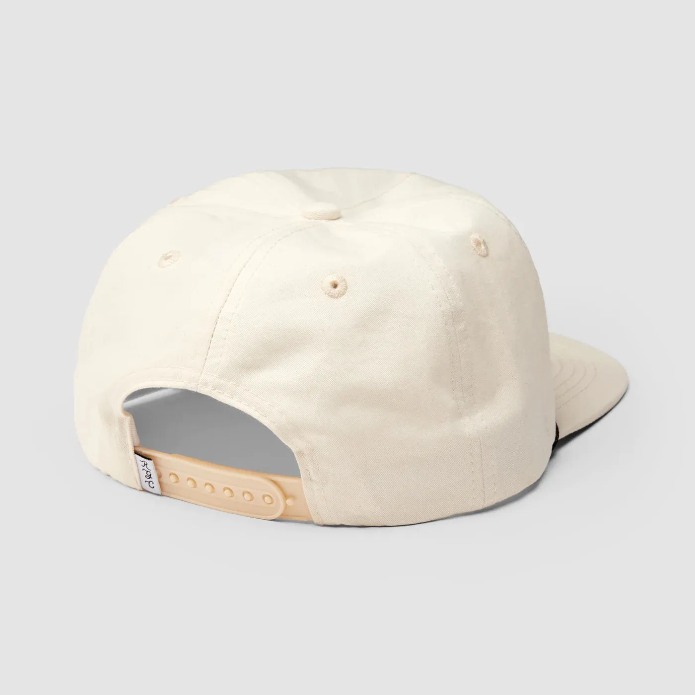 Random Golf Club Chainstitch Mid Crown Rope Hat - Off white