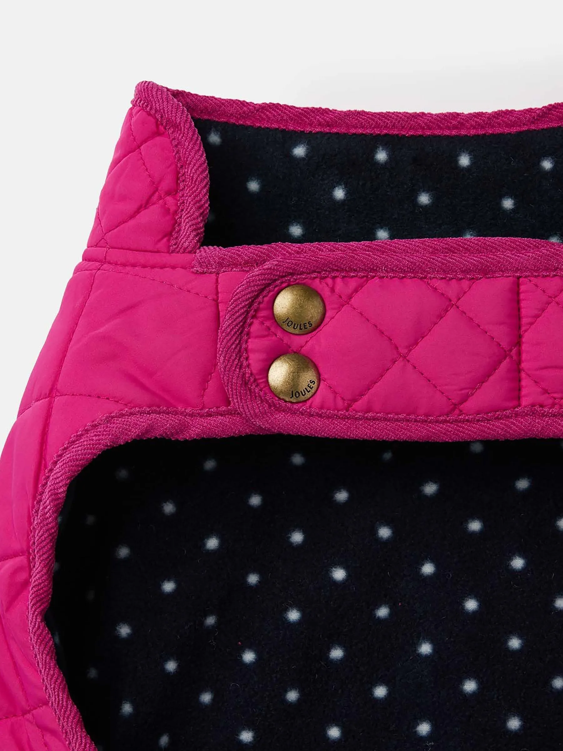 Raspberry Pink Quilted Rain Dog Coat