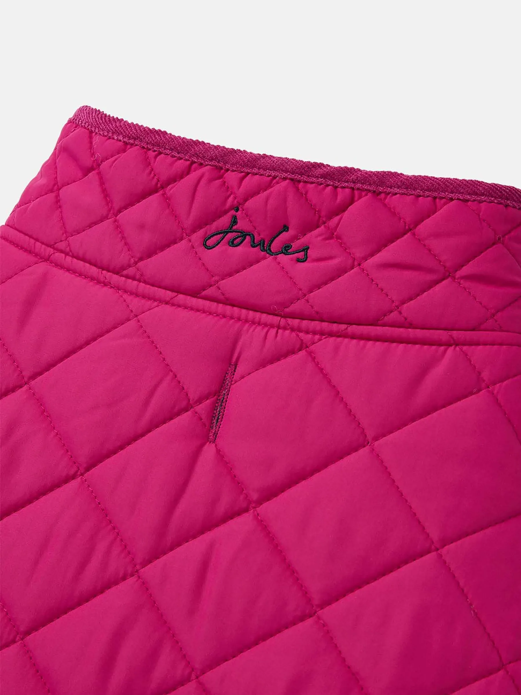 Raspberry Pink Quilted Rain Dog Coat